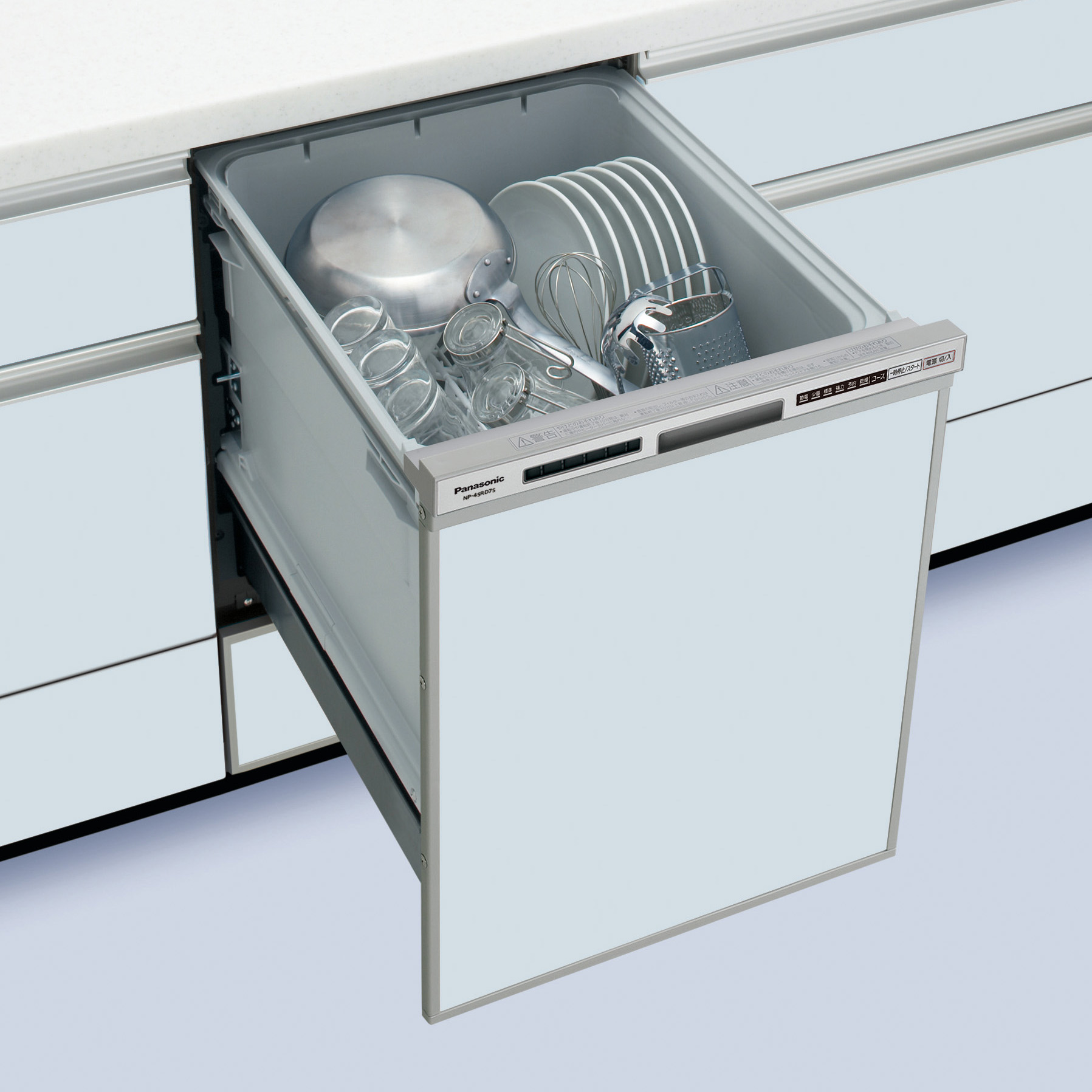 2021激安通販 リフォームの生活堂NP-45RD9K パナソニック R9シリーズ 食器洗い乾燥機 ディープタイプ ドアパネル型 
